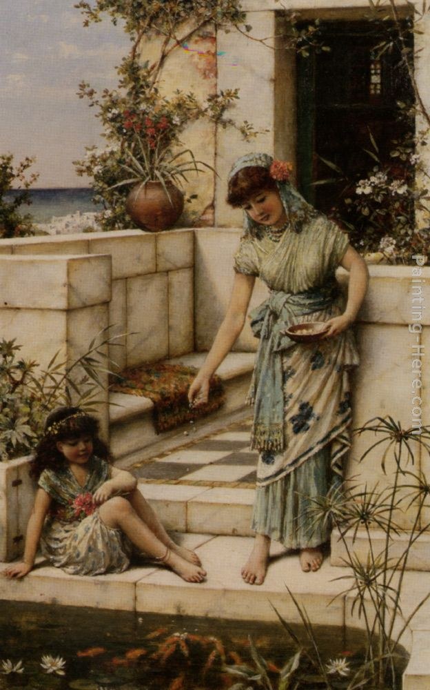 William Stephen Coleman Feeding The Goldfish